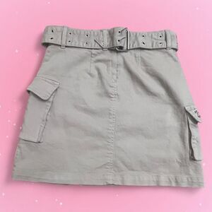 Y2K Tan Juicy Couture Cargo Skirt with Belt Women’s Size 25 y2kfashion